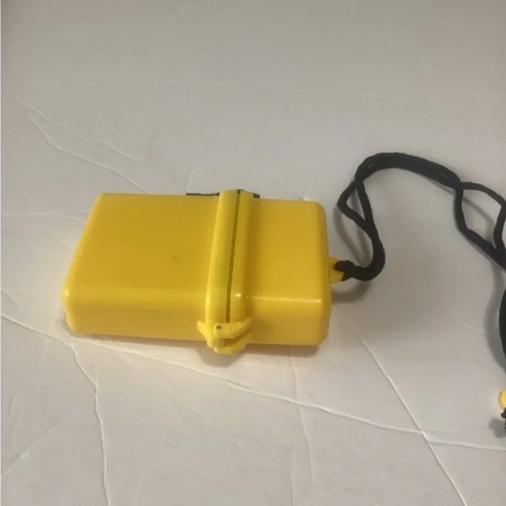 Yellow Waterproof Case with Lanyard